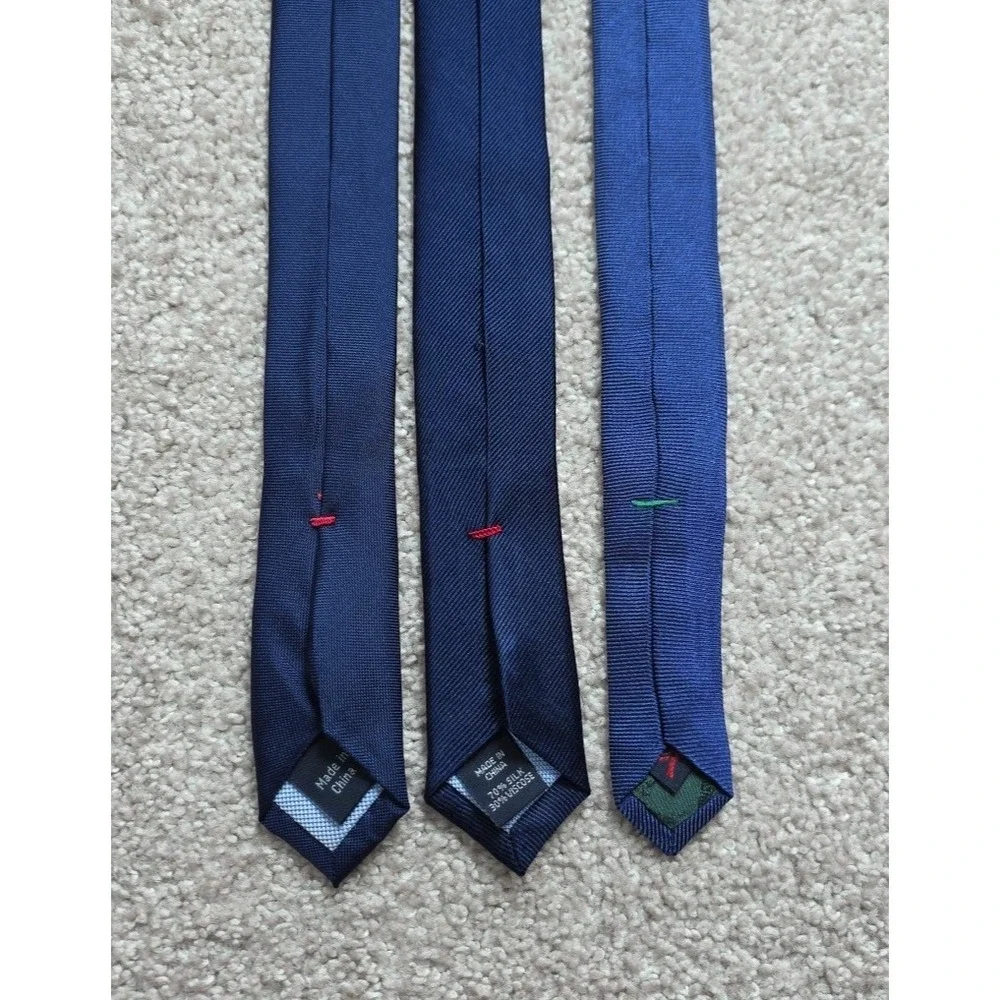 Tommy Hilfiger Tie Lot Of‎ 3 Mens Multicolor Geometric Preppy Neckties